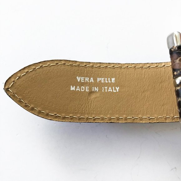 Vintage Western Glam Lizard Rhinestone 90's belt / Unisex - Picture 6 of 7